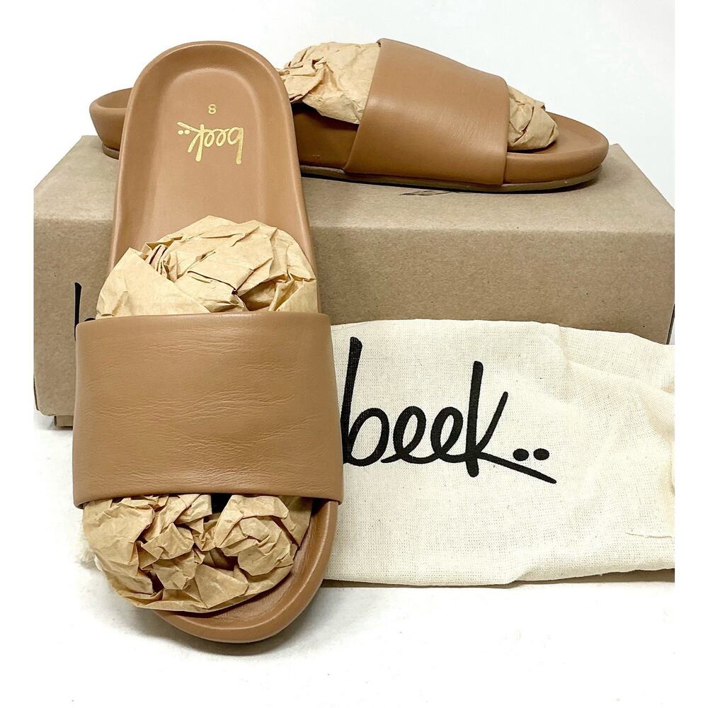 Beek Gallito Leather Sandals Honey Brown Women Comfort Sandals NIB - Picture 3 of 13